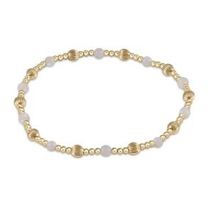 NWT Enewton Dignity Sincerity Pattern 4mm Bead Bracelet Moonstone